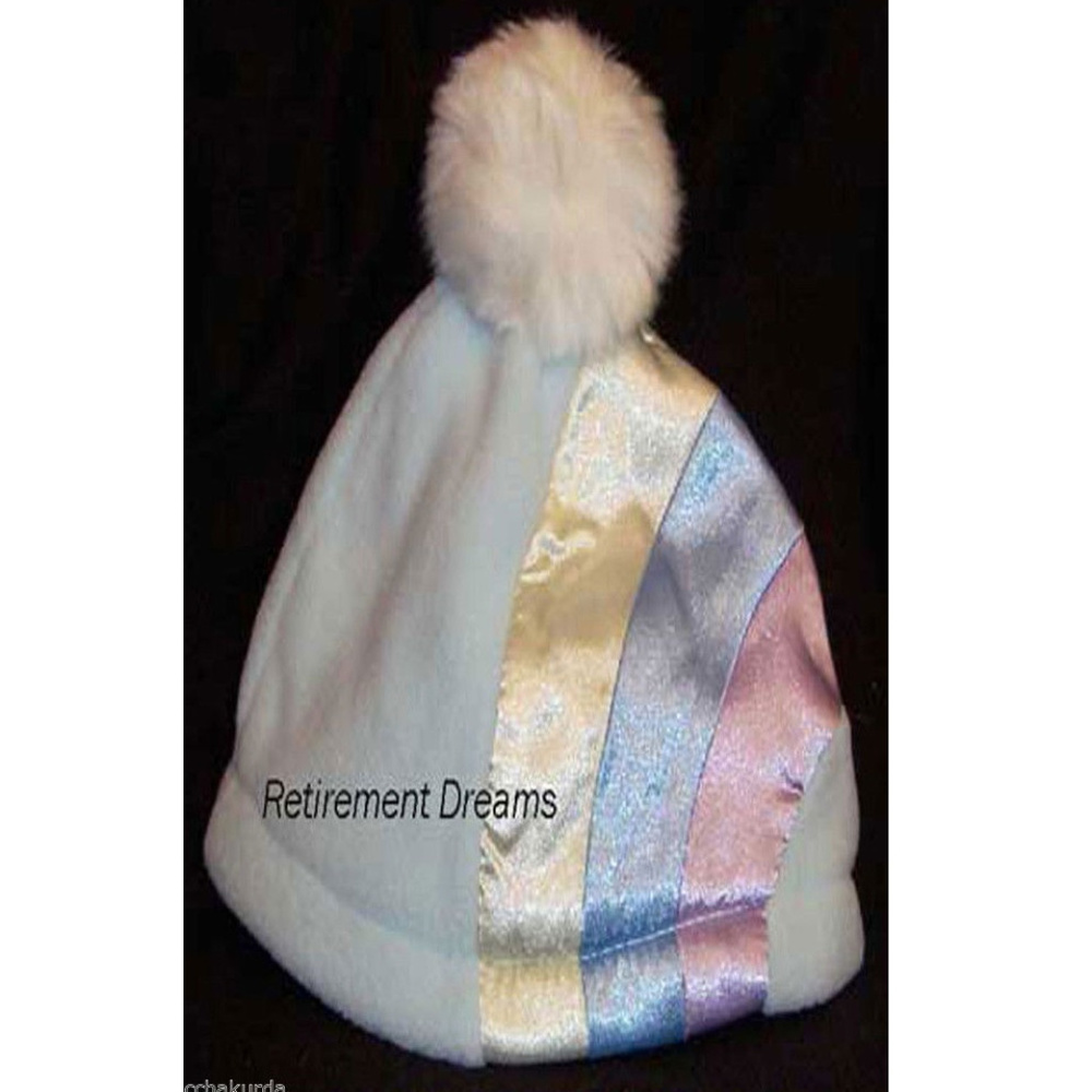 GYMBOREE 6M-18M Hat Blue APRES SKI Layette Pom Pom Beanie NEW